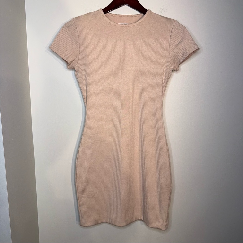 Meshki Blush Ribbed Mini Dress - Picture 2 of 6